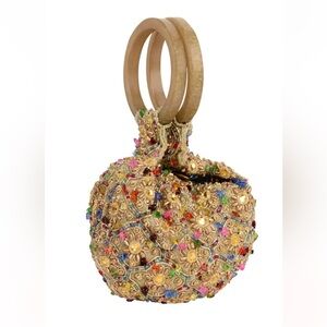 Sand Blossom Wristlet Bag Retailed for 98.00